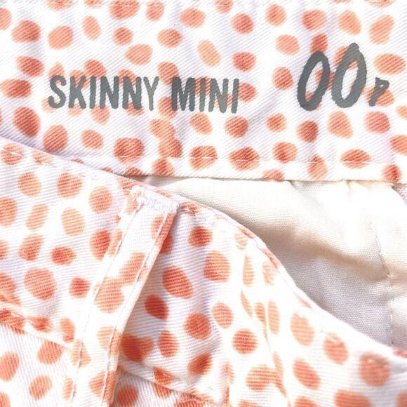 Gap Skinny Mini peach Polka Dot Khakis - Picture 5 of 6
